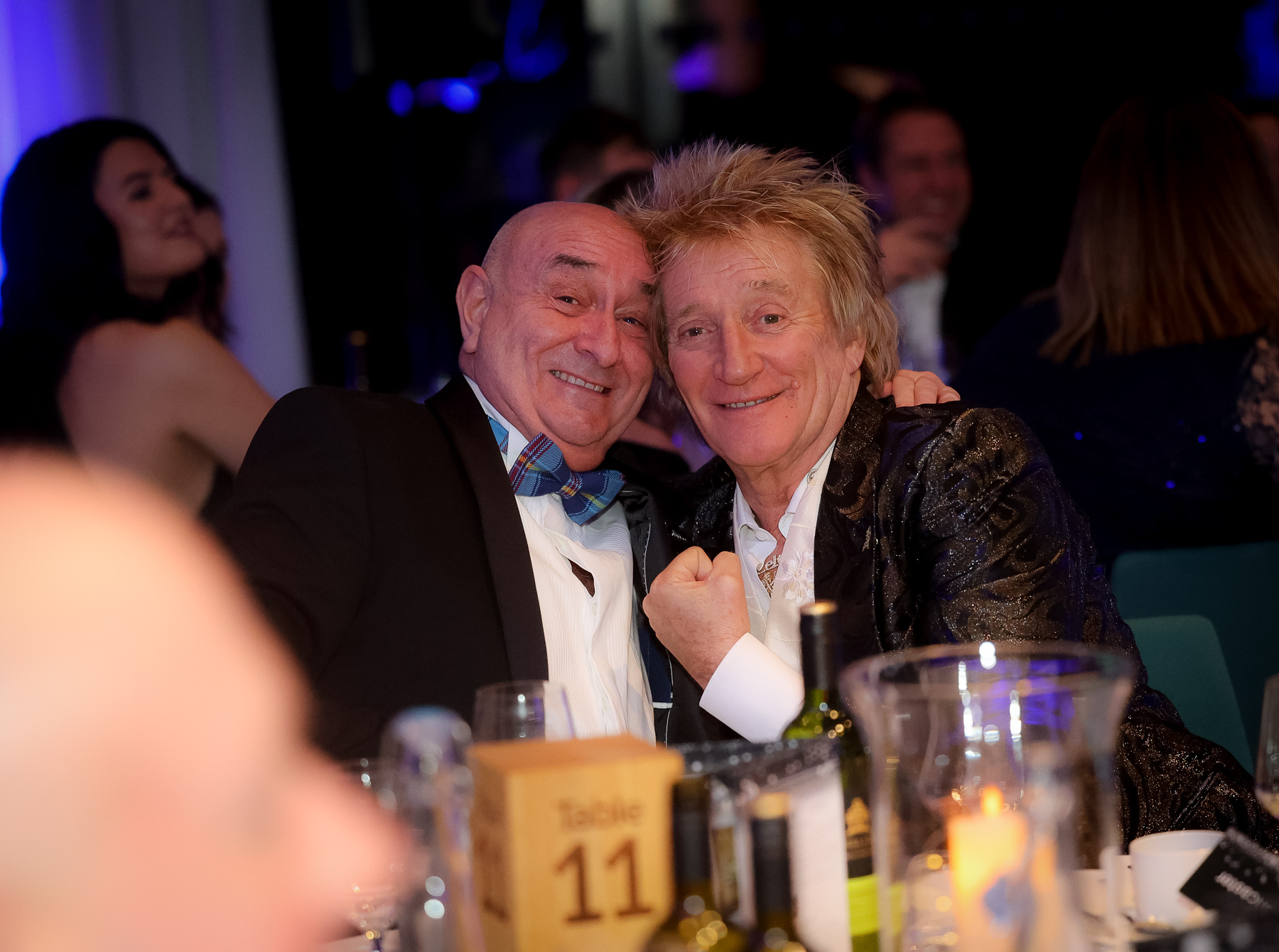 Sir Rod Stewart with COPS Volunteer Ian Kyle